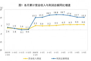 2026年1—9月份制造业利润增长17%,非金属矿物制品业下降46.9%